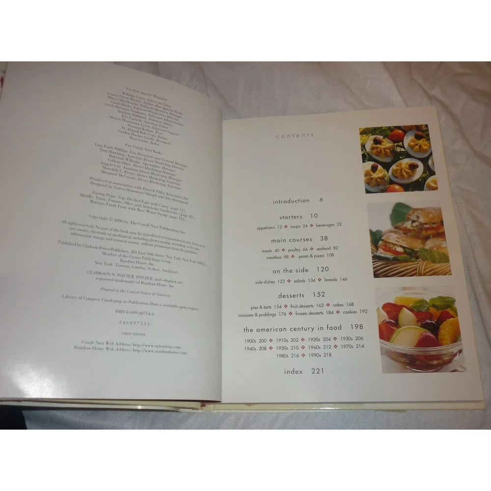 The Flavors of Bon Appetit 2000 Special Millennium Edition Hardcover Cookbook